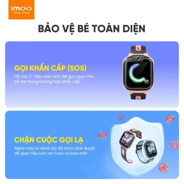 Đồng Hồ Thông Minh Trẻ Em Imoo Z1 4G Gọi Video Call HD Định Vị GPS Kháng Nước 2.29 Triệu