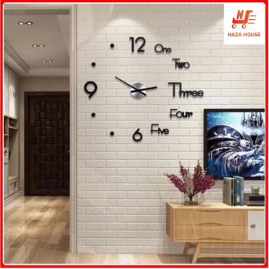 Đồng hồ treo tường 3D chính hãng - Thiết kế hiện đại, giá chỉ 55.000₫, giảm mạnh
