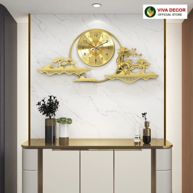 Đồng Hồ Treo Tường HƯƠU TÀI LỘC Kim Trôi Cao Cấp VIVA DECOR Lianzhang V293 Giá ưu đãi 969.000₫