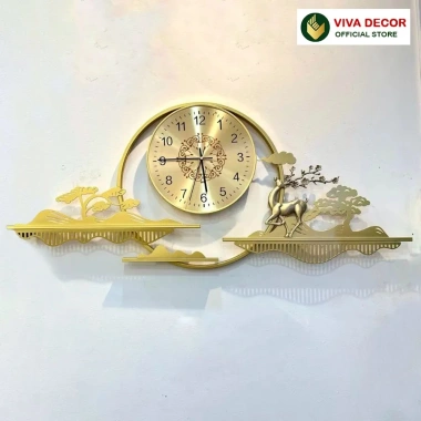 Đồng Hồ Treo Tường HƯƠU TÀI LỘC Kim Trôi Cao Cấp VIVA DECOR Lianzhang V293 Giá ưu đãi 969.000₫