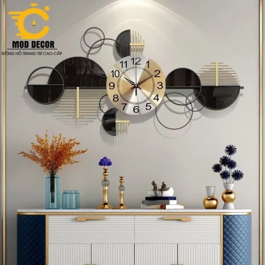 Đồng hồ treo tường kim trôi vòng tròn may mắn 2.320 – Sang trọng cho phòng khách, giá chỉ 669.000đ