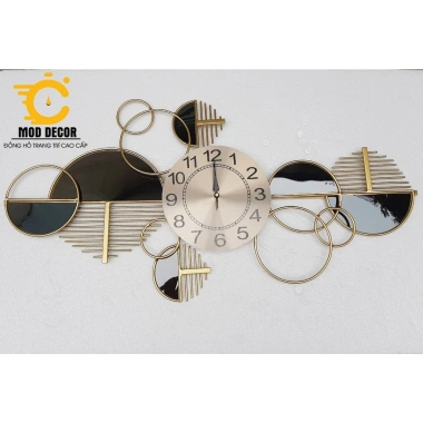 Đồng hồ treo tường kim trôi vòng tròn may mắn 2.320 – Sang trọng cho phòng khách, giá chỉ 669.000đ