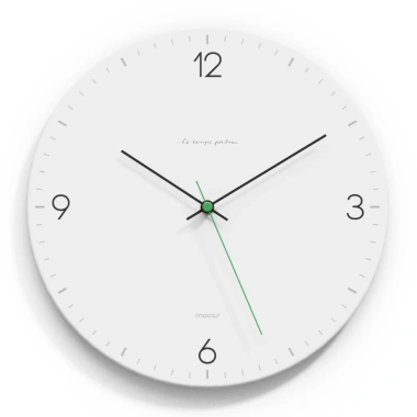 Đồng hồ treo tường Mooas im lặng tròn đơn giản - Quét chống dính, pin, giá ưu đãi 585.000 VND