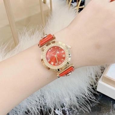 Đồng hồ Versace nữ đính cúc mặt tròn 26mm dây da đá - Bảo hành 12 tháng, giá 225.000 VND, tuyển sỉ toàn quốc