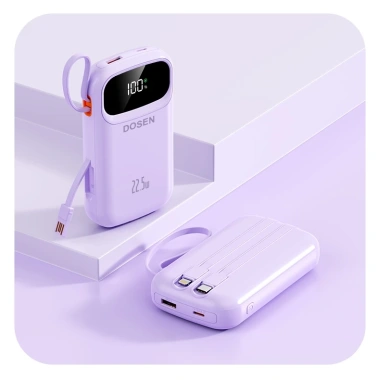 Dosen PD22.5W Power Bank 10.000mAh/25.000mAh, Dây Đôi, Màn Hình LED Tích Hợp - Giá 389.800 VND 9