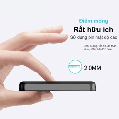 Dosen Pro Mini Power Bank 12.000mAh 22.5W Sạc Nhanh Không Dây với Nam Châm - Giá 300.909đ 3 Dosen Pro Mini Power Bank 12.000mAh 22.5W Sạc Nhanh Không Dây với Nam Châm - Giá 300.909đ 3