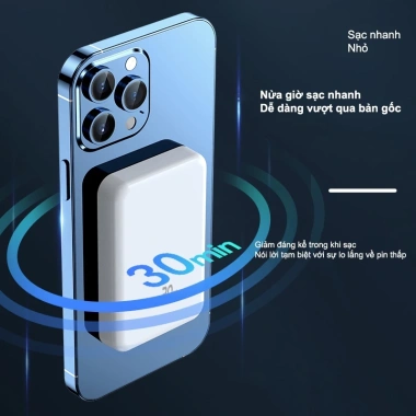 Dosen Pro Mini Powerbank Không Dây 10.000mAh/12.000mAh 22.5W Sạc Nhanh Giá ưu đãi 580k 4
