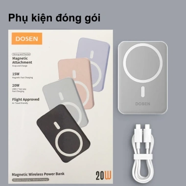 Dosen Pro Mini Powerbank Không Dây 10.000mAh/12.000mAh 22.5W Sạc Nhanh Giá ưu đãi 580k 8