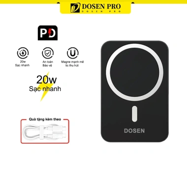 Dosen Pro Mini Powerbank Không Dây 10.000mAh/12.000mAh 22.5W Sạc Nhanh Giá ưu đãi 580k 10