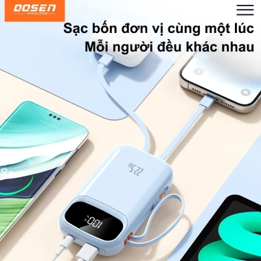 Dosen Pro Power Bank 10.000-42.000mAh PD 22.5W, Sạc nhanh 2 cổng, Giá ưu đãi 389.800 VND