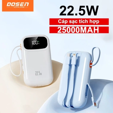 Dosen Pro Power Bank 10.000-42.000mAh PD 22.5W, Sạc nhanh 2 cổng, Giá ưu đãi 389.800 VND