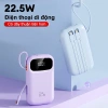 DOSEN PRO Sạc dự phòng 25.000mAh PD 22.5W Dây đôi, màn hình LED, thiết kế di động, giá 389.800₫ 5