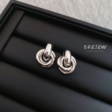 Drejew Bạc 925 Kim Tròn Gói Bông Tai Nữ - Kim Loại Nhẹ Sang Trọng, Thiết Kế Thời Trang, Giá 22.320₫ 5