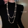 DREJEW Dây Chuyền Dáng Dài Mặt Hoa Ngọc Trai - Hàn Quốc, Vòng Cổ Nữ Giá 120k 8