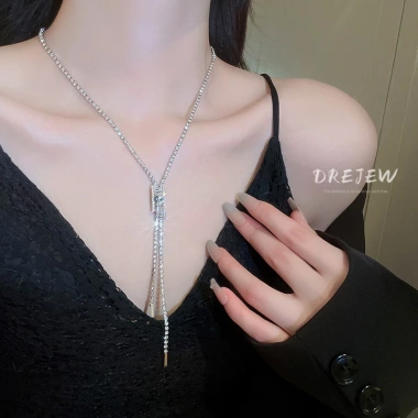 DREJEW Dây chuyền mạ kim cương nhân tạo cao cấp – Sang trọng, thời trang, giá ưu đãi 97.650₫ 3
