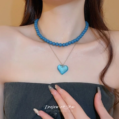 DREJEW Vòng cổ tình yêu hai lớp 2.025 – ánh sáng sang trọng, đa năng, xương đòn, giá ưu đãi 80.910 VND 8 DREJEW Vòng cổ tình yêu hai lớp 2.025 – ánh sáng sang trọng, đa năng, xương đòn, giá ưu đãi 80.910 VND 8