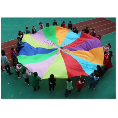 Dù cảm thụ âm nhạc 7 sắc cầu vồng cho bé - Vui chơi ngoài trời, picnic, giá chỉ 135.000₫
