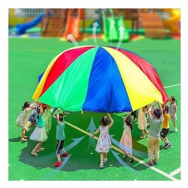 Dù cảm thụ âm nhạc 7 sắc cầu vồng cho bé - Vui chơi ngoài trời, picnic, giá chỉ 135.000₫