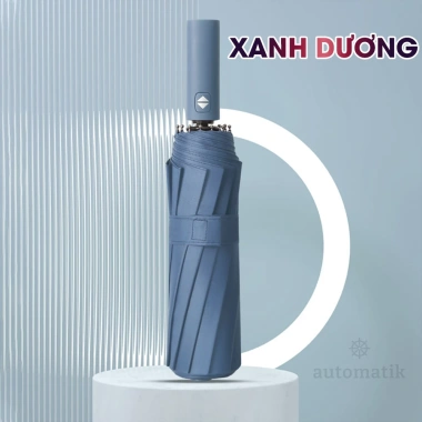 Dù Che Mưa Nắng Tự Động Mini 24 Nan Gấp Gọn, 2 Người Ngoài Trời, Chống Lật, Cản 99% UV - 108.400 VND 8
