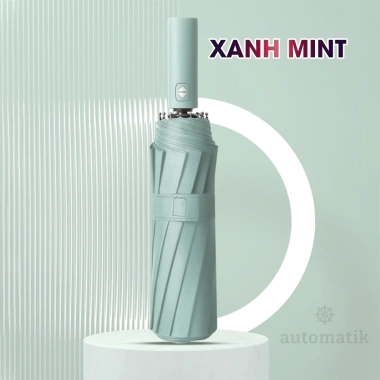 Dù Che Mưa Nắng Tự Động Mini 24 Nan Gấp Gọn, 2 Người Ngoài Trời, Chống Lật, Cản 99% UV - 108.400 VND 10