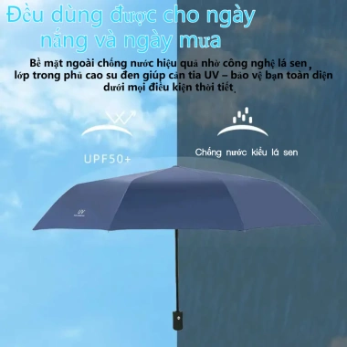Dù Gấp Tự Động Siêu Nhẹ Chống UV - Che Nắng Tốt, Dễ Mang Theo, Ô Mini Cao Cấp