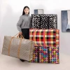 Du lịch tiện lợi: Túi đựng hành lý gập lại Quilt dung tích lớn, dây kéo dày, chống nước - chỉ 32.000₫