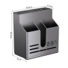 Đũa Dao Kèm Khay Thoát Nước Gắn Tường, Hộp Đựng Dao Kéo Nhà Bếp Không Cần Khoan 43.000 VND 9