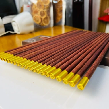 Đũa Gỗ Đàn Hương Đỏ Cao Cấp - Hộp 10 Đôi Không Sơn PU, Tự Nhiên, Giá Ưu Đãi 75.000 VND 9