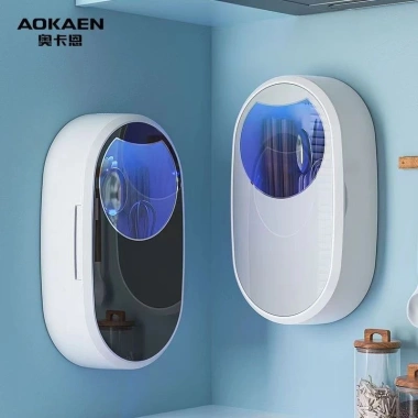 Đũa khử trùng treo tường không đục lỗ, dán không dấu, sấy tia UV tím - An toàn cho gia đình 4