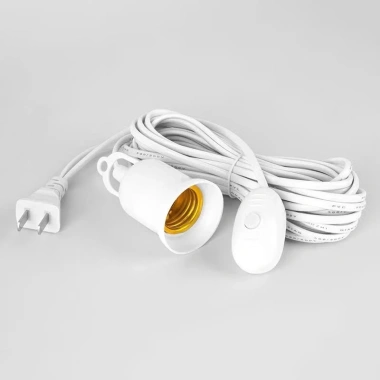 Đui chuôi đèn E27 có công tắc treo, dây 5m, móc treo đuôi xoáy 27mm - Giá 29.000 4 Đui chuôi đèn E27 có công tắc treo, dây 5m, móc treo đuôi xoáy 27mm - Giá 29.000 4
