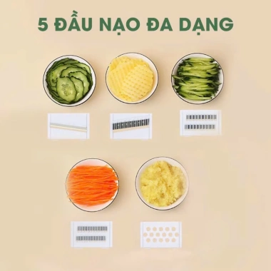 Dụng Cụ Bào Nạo Rau Củ Quả Đa Năng 6 Lưỡi Dao Inox JYoohome - Siêu Nhanh, An Toàn