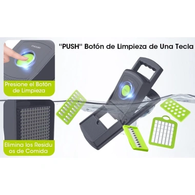 Dụng cụ cắt rau củ quả đa năng, hộp tích hợp nắp, dao gọt, bào, nạo, hạt lựu - Giá ưu đãi 166.220 VND