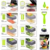 Dụng cụ cắt rau củ quả đa năng, hộp tích hợp nắp, dao gọt, bào, nạo, hạt lựu - Giá ưu đãi 166.220 VND 4
