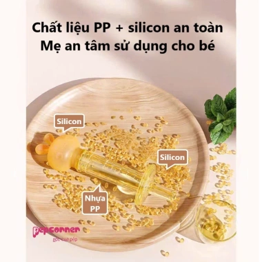 Dụng cụ cho bé uống thuốc chống sặc, đầu silicon mềm kèm hộp đựng MS341 - Giá ưu đãi 50.500₫ 3