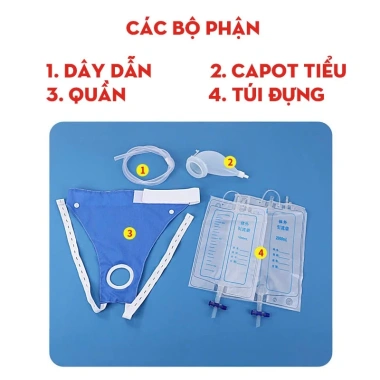 Dụng cụ hỗ trợ đi tiểu nam nữ, người già, bệnh nhân - Túi đựng nước tiểu tiện lợi, chỉ 95.000₫