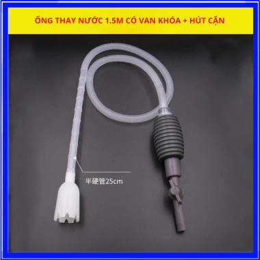 Dụng Cụ Hút Cặn Bể Cá QUANLONG Loại Bỏ Cặn Bẩn, Thay Nước Bể Thủy Sinh, Giá 24k 8