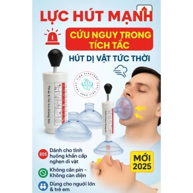 Dụng Cụ Hút Dị Vật Đường Thở – Bộ Sơ Cứu, Dễ Dùng Cho Bé & Người Lớn, Giá 198.000₫