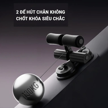 Dụng Cụ Kê Chân Tập Gập Bụng 2 Đế Hút Chân Chắc Chắn và Dây Kháng Lực 96.000đ