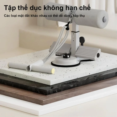 Dụng Cụ Kê Chân Tập Gập Bụng 2 Đế Hút Chân Chắc Chắn và Dây Kháng Lực 96.000đ