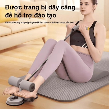 Dụng Cụ Kê Chân Tập Gập Bụng 2 Đế Hút Chân Chắc Chắn và Dây Kháng Lực 96.000đ