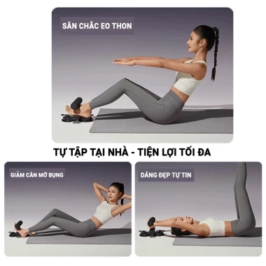 Dụng Cụ Kê Chân Tập Gập Bụng Cao Cấp - 2 Đế Hút Chân Không Trượt, Kèm Dây Kháng Lực Đa Năng, Tiết Kiệm Không Gian, Giá 99.000₫