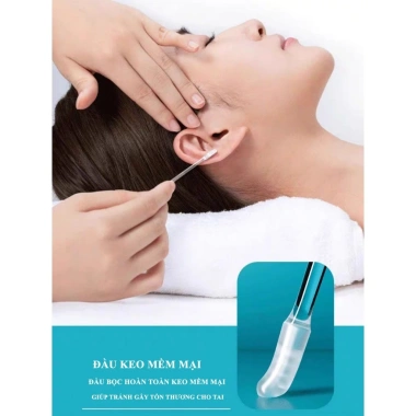 Dụng Cụ Lấy Ráy Tai Dính 24 Cây - Đầu Keo Mềm An Toàn, Không Đau, Hiệu Quả 2