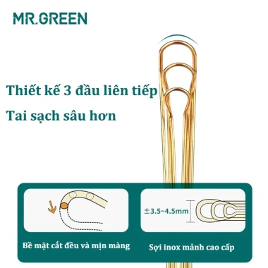 Dụng Cụ Lấy Ráy Tai MR-2.160 MR-GREEN Giá Ưu Đãi 189.000 VNĐ An Toàn Tiện Lợi 2