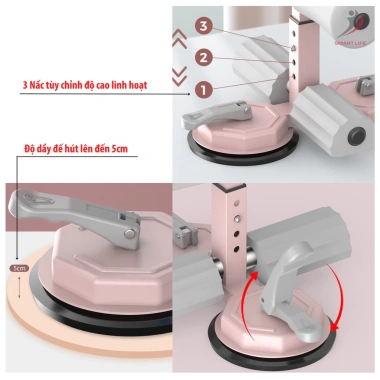 Dụng cụ tập bụng chữ T đế hút chân không - Tập hít đất yoga tại nhà, chỉ 99k 3 Dụng cụ tập bụng chữ T đế hút chân không - Tập hít đất yoga tại nhà, chỉ 99k 3