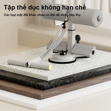 Dụng cụ tập cơ bụng có dây kéo, đế hút chân không - Gập bụng tại nhà, chỉ 39k