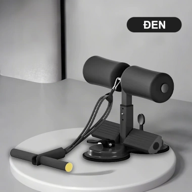 Dụng cụ tập cơ bụng có dây kéo, đế hút chân không - Gập bụng tại nhà, chỉ 39k