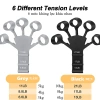 Dụng Cụ Tập Ngón Tay 6 Mức Kháng Lực - Bộ Dây Đeo 5 Ngón, Tăng Sức Mạnh 2