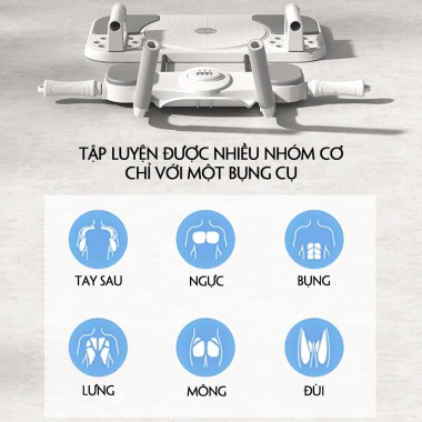Dụng Cụ Tập Plank 5 Trong 1 IH04 – Hít Đất, Squat, Bụng, Dây Kháng Lực, Đồng Hồ Đếm, Giá chỉ 250k 8