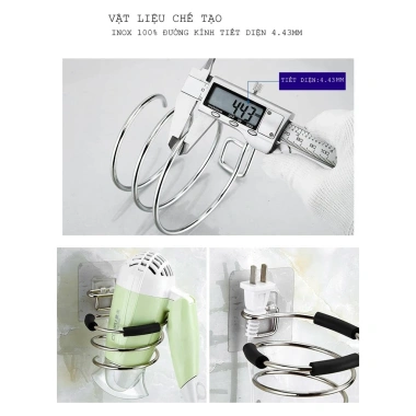 Dụng cụ treo máy sấy tóc Inox kiểu cơn lốc xoán – Giá 30.000₫, Flex Dule chịu lực – Aone Mall 9 Dụng cụ treo máy sấy tóc Inox kiểu cơn lốc xoán – Giá 30.000₫, Flex Dule chịu lực – Aone Mall 9