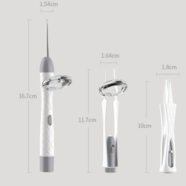 Dụng Cụ Vệ Sinh Tai Silicon Đèn LED cho Bé – An toàn, Thìa Đào Tai – 57.330₫